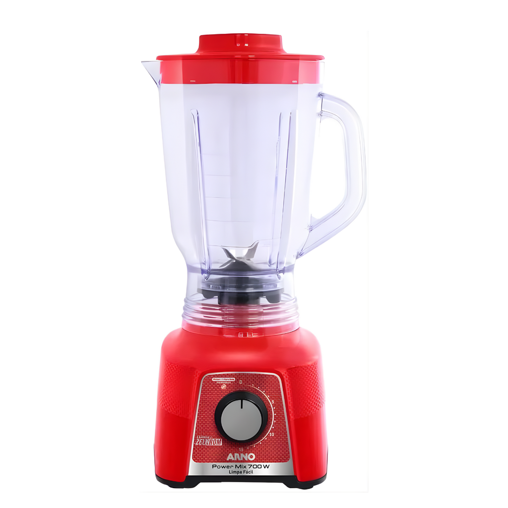 Liquidificador Arno Power Mix Limpa Facil 700W 15 Velocidades Vermelho - 220V