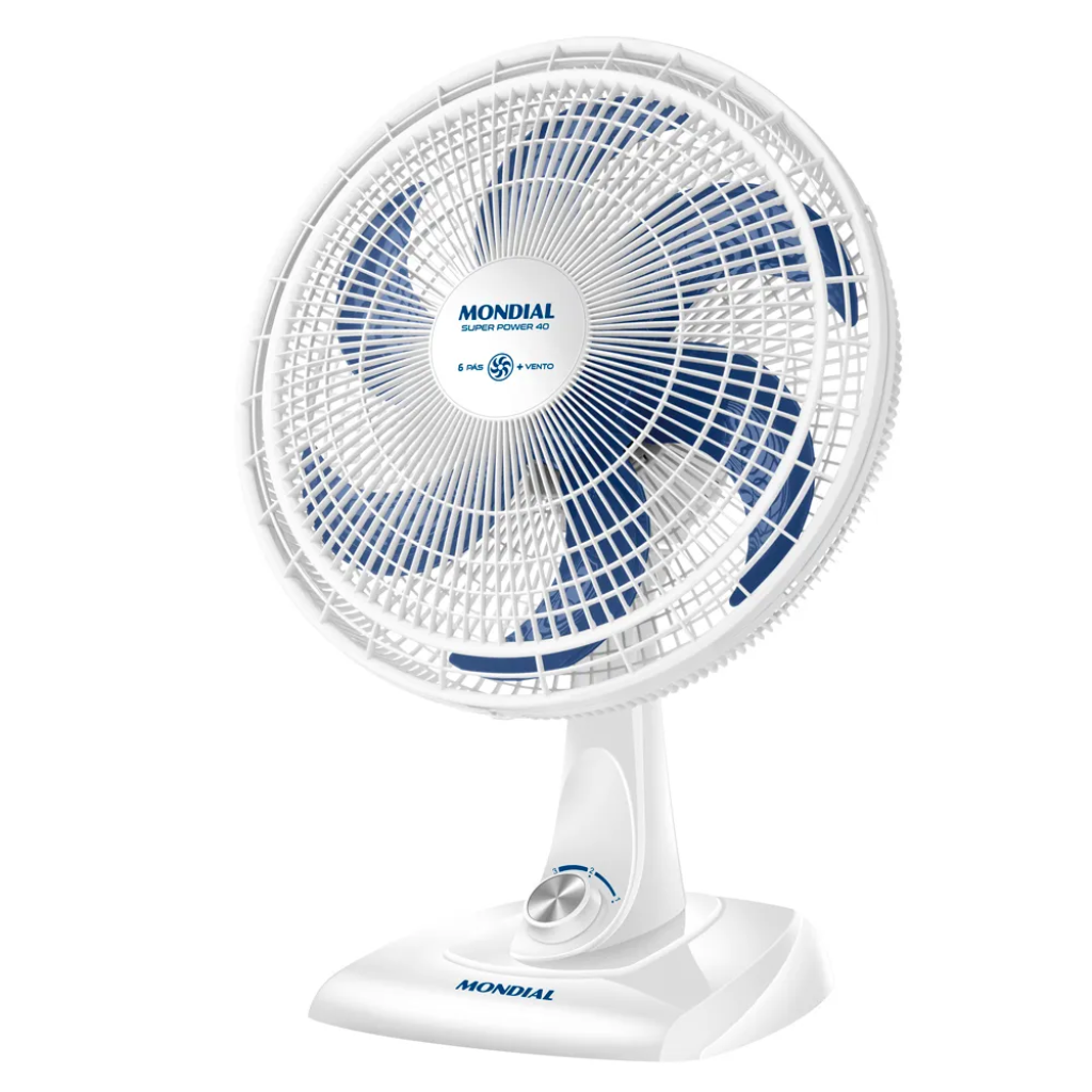 Ventilador de Mesa Mondial 40cm VSP-40-W Super Power - Branco