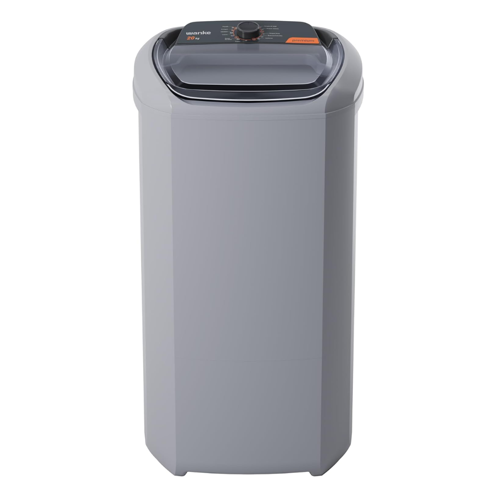 Lavadora de Roupas Wanke Semiautomática LWBE201T 20.1Kg, Cat Premium, 220V, 60hz - Silver