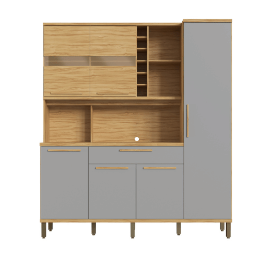 Kit Riodoce Touriga 6 Portas, Amendoa/Cinza