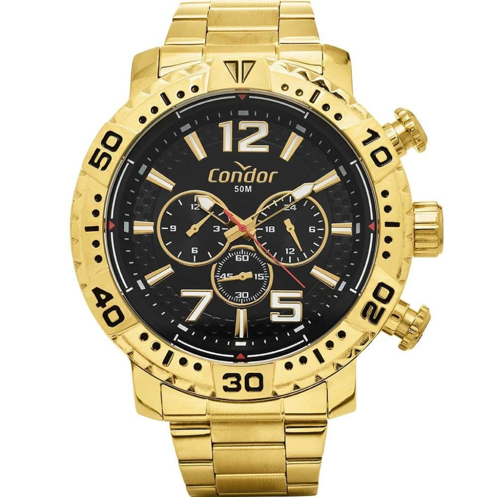 Relogio Condor Analogico Dual Time/Cx Metal - (DCRE:24091134)