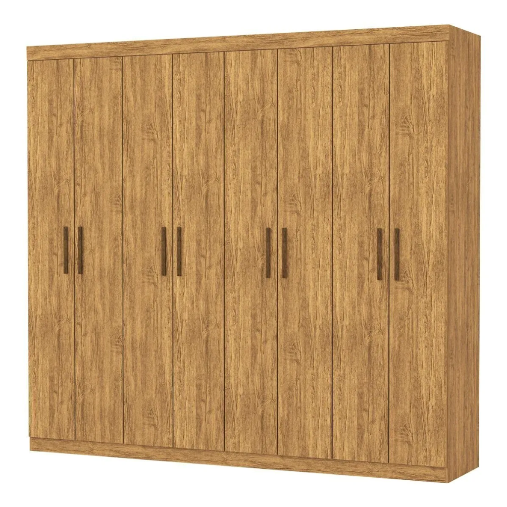 Roupeiro/Guarda Roupas Carioca Moveis Rubi 8 Portas 4 Gavetas Plus - Pe Cinamomo