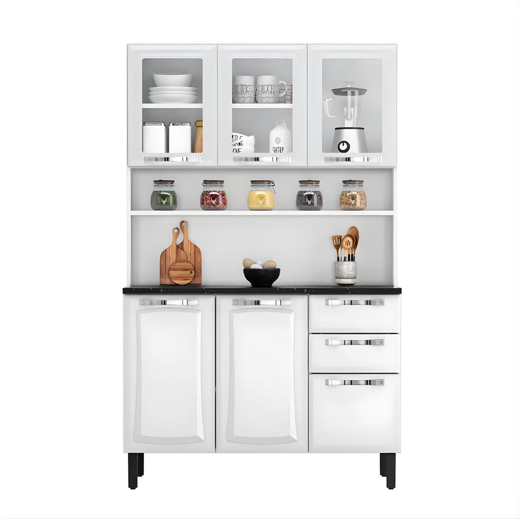 Kit Itatiaia Pratika 1,20Mt 6 Portas, Branco