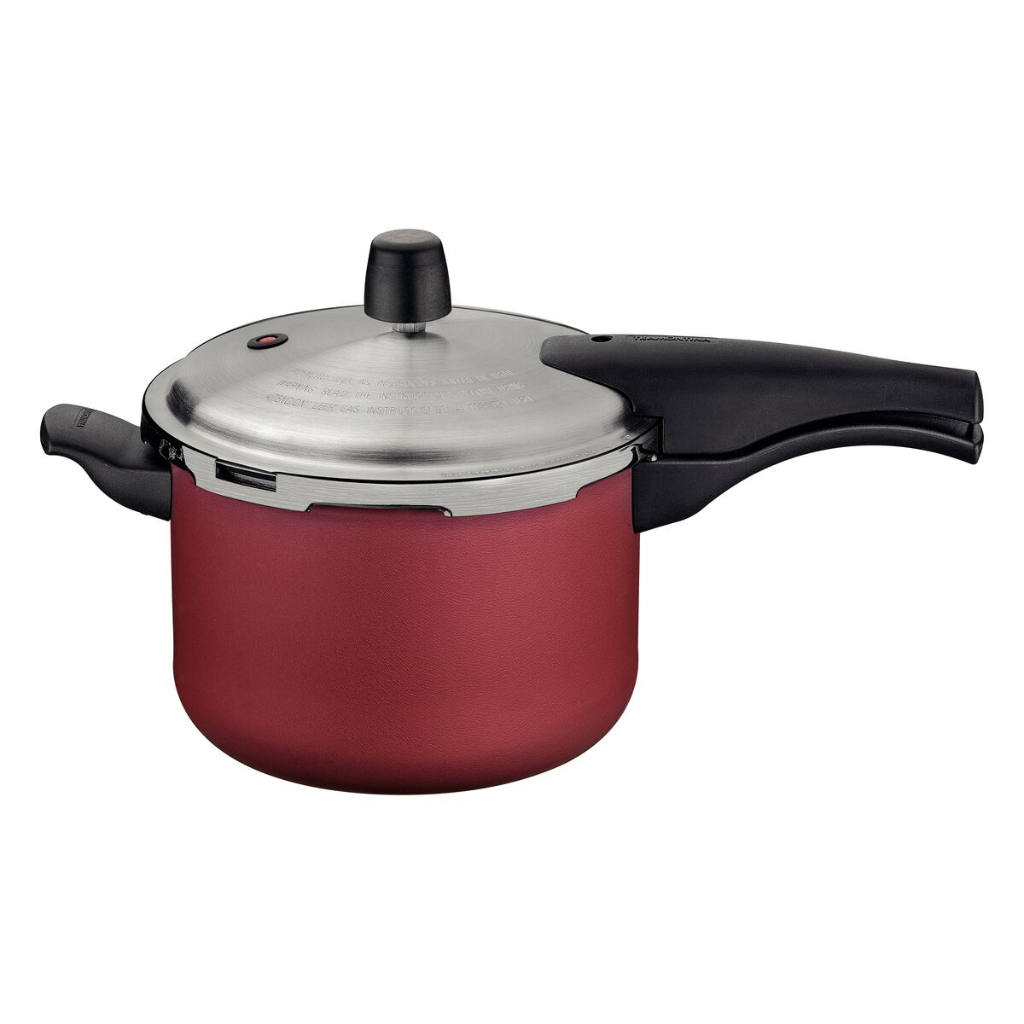 Panela de Pressão Tramontina Vancouver, Pré-Aluminio Com Revestimento Antiaderente, 4,5L, 20CM - Vermelho