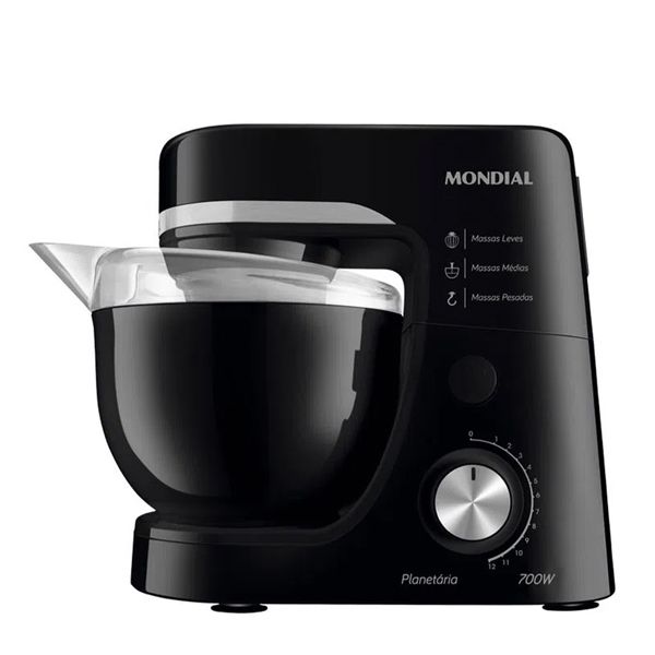 Batedeira Mondial Planetaria Tigela Pp, Cor: Preta - BP-03-B 220V/60HZ 