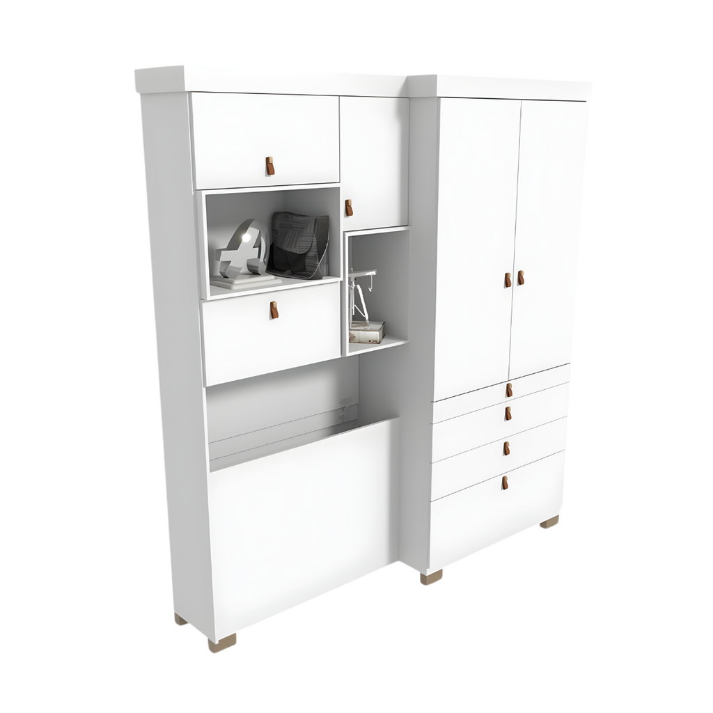 Roupeiro / Guarda Roupas Avelan Panama Solteiro 2 Portas - Branco