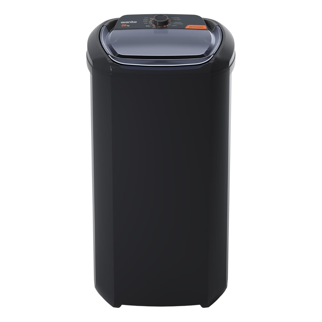 Lavadora de Roupas Wanke Semiautomática LWBE201T 20.1Kg, Cat Premium, 220V, 60hz - Black