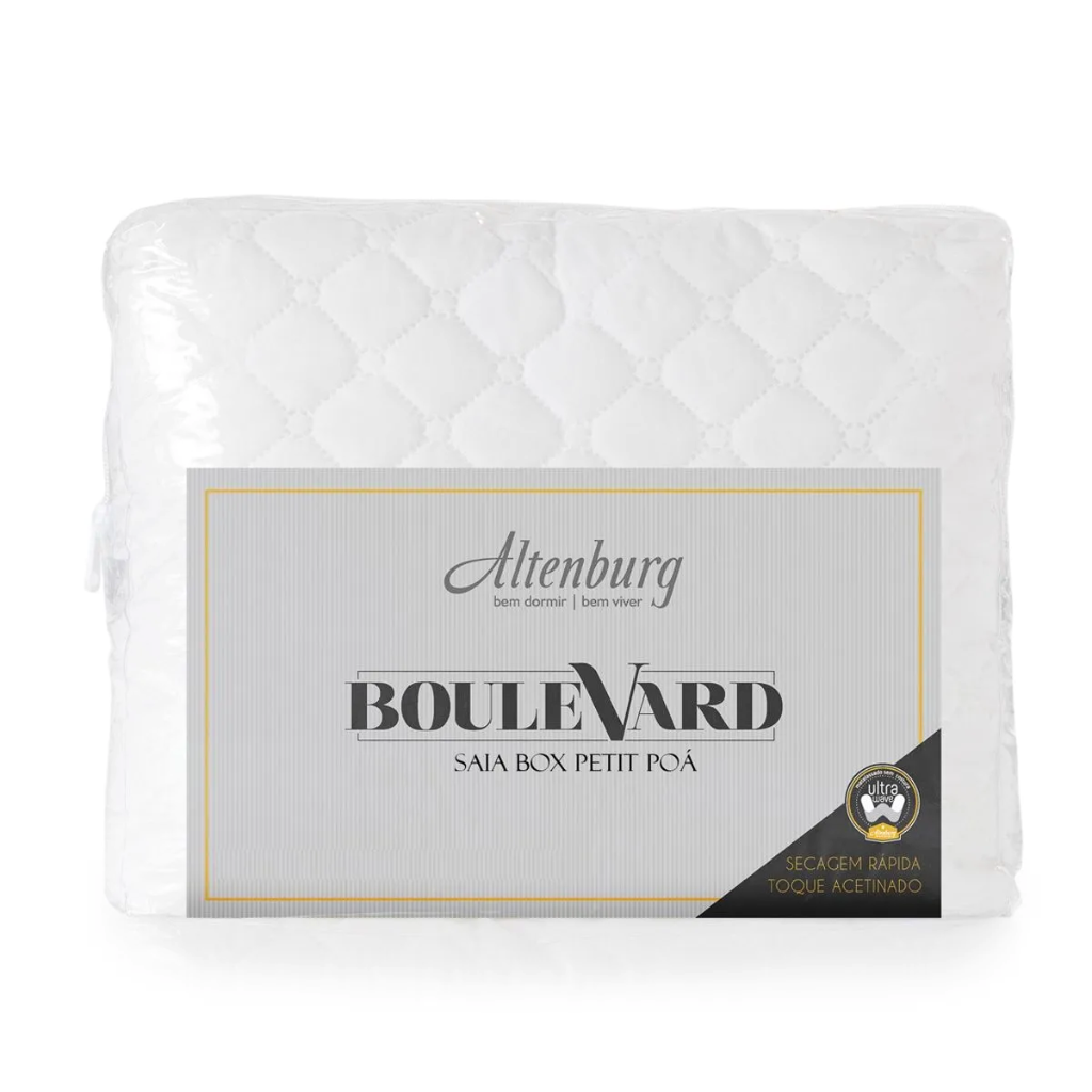 Saia Box Altenburg Queen Petit Poa Ultrawave 158x198x35 - Branco