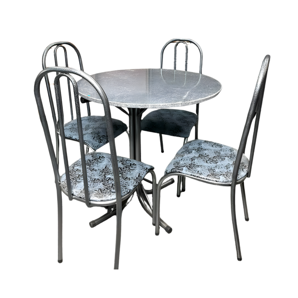 Mesa Madri Red + 4 Cadeiras N.09 Gr Luxo Ptm/Pt I5 - Aço Coelho