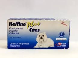 Vermifugo Helfine cães 4 unidades