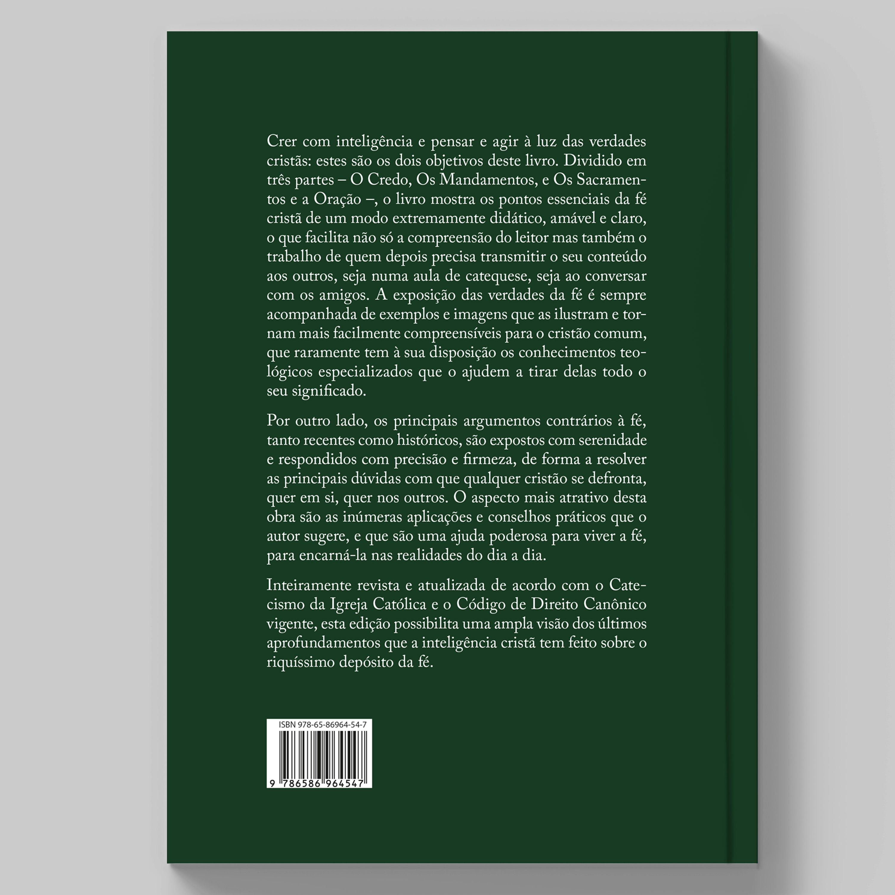 Livro A fé explicada — Capa dura