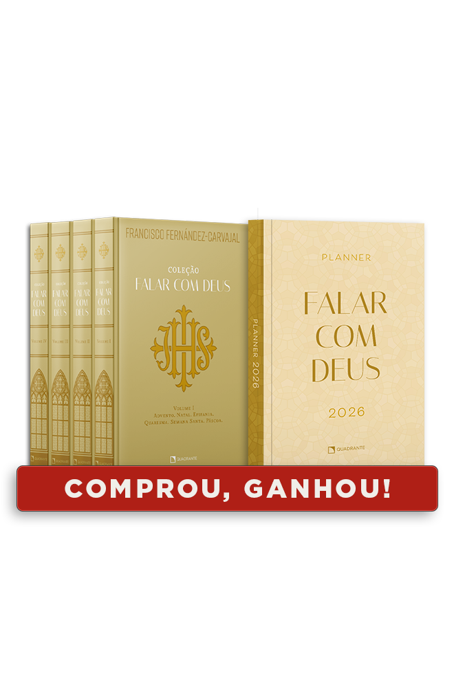 Pré-venda: Coleção Falar com Deus + Planner 2026 Brochura — Capa dura — 5 volumes — Envio a partir de 30/01