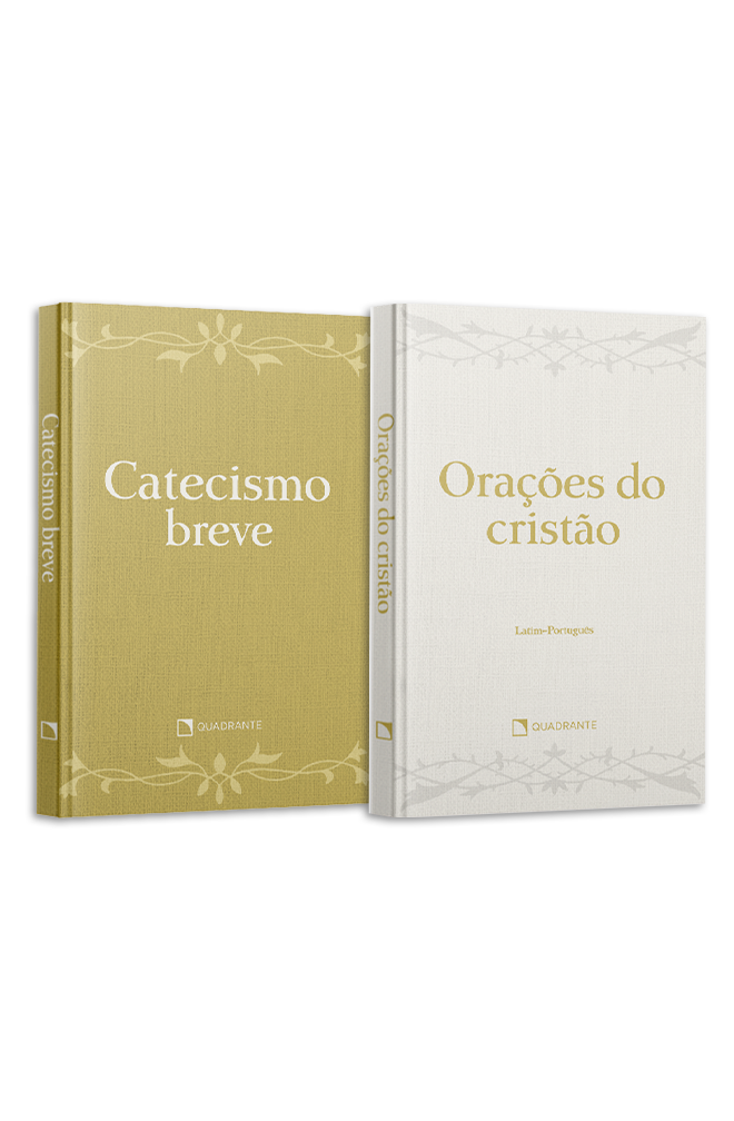 Kit: Pocket Orações do cristão: latim-português — Capa dura e Pocket Catecismo breve — Capa dura — 2 volumes