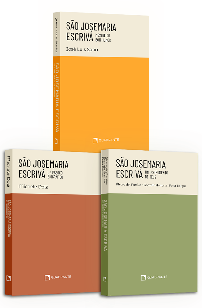 Kit: Pockets biografias de São Josemaria Escrivá — 3 volumes