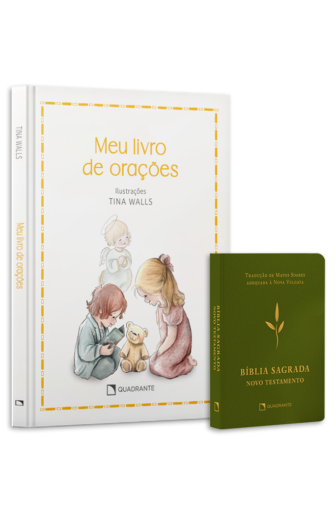 Kit: Livro Meu livro de orações — Capa dura e Bíblia Sagrada: Novo Testamento — Capa dura, edição premium — 2 volumes