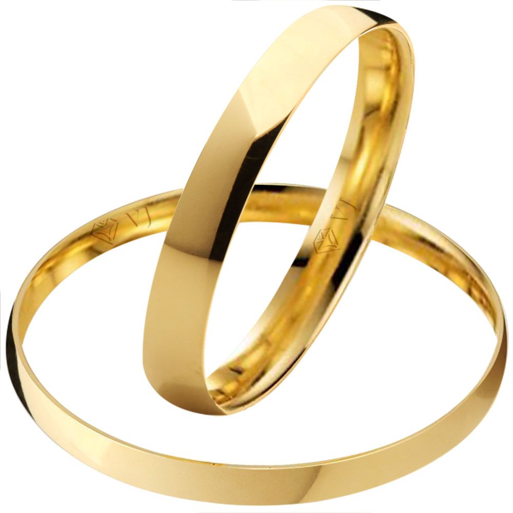 Alianças Noivado, Casamento de 2mm anatômica Cód. 363 | Volpi Jóias