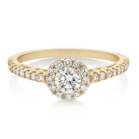 Destaque para Anel de Noivado Verona ouro 18k com design sofisticado e acabamento elegante