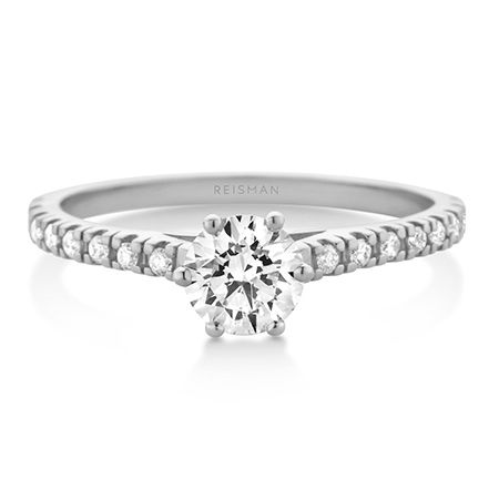 Anel de Noivado My Dream 50 a 70 pts ouro branco 18k