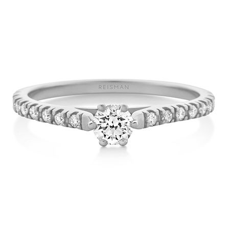 Anel de Noivado My Dream ouro branco 18k