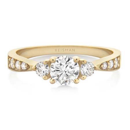 Destaque para Anel de Noivado Bora Bora ouro 18k com design sofisticado e acabamento elegante