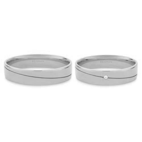 Alianças de Casamento Tucuruvi ouro branco 18k
