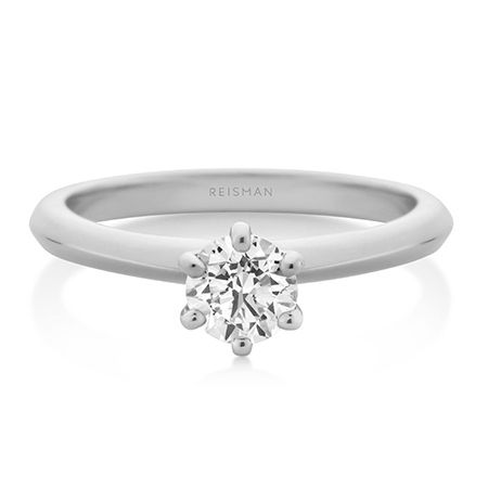 Anel de Noivado Marry Me 40 a 50 pts ouro branco 18k