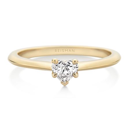 Destaque para Anel de Noivado Coração I Do ouro 18k com design sofisticado e acabamento elegante