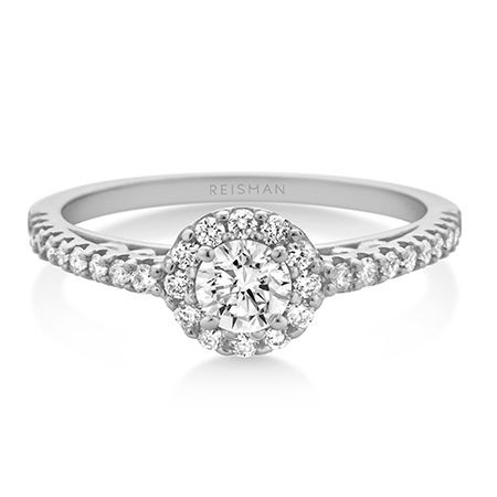 Anel de Noivado Verona ouro branco 18k