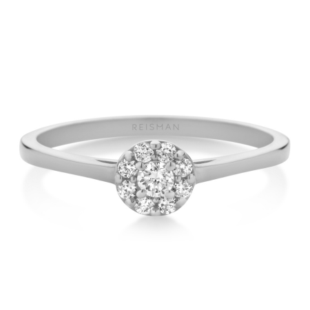 Imagem do Produto Anel de Noivado Sunflower II ouro branco 18k 