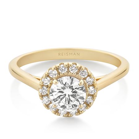 Destaque para Anel de Noivado Destiny ouro 18k com design sofisticado e acabamento elegante