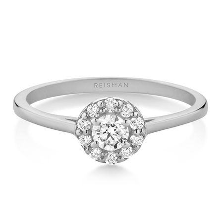 Anel de Noivado Último Romance ouro branco 18k
