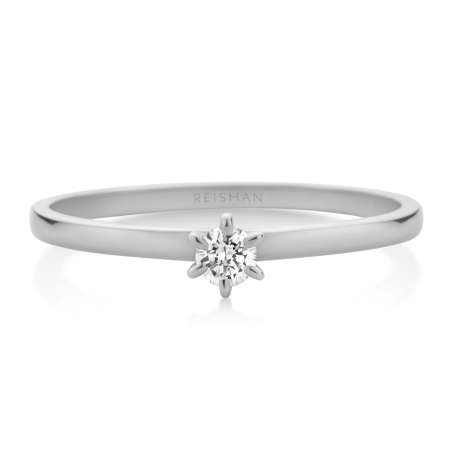 Imagem do Produto Anel de Noivado New Star ouro branco 18k 