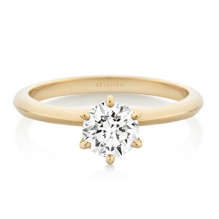 Destaque para Anel de Noivado Marry Me 70 a 90 pts ouro 18k GIA com design sofisticado e acabamento elegante