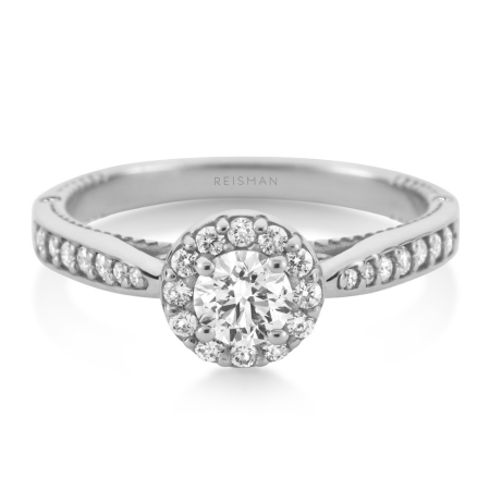Anel de Noivado Amore Mio ouro branco 18k