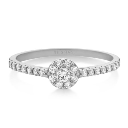 Imagem do Produto Anel de Noivado Sunflower I ouro branco 18k 