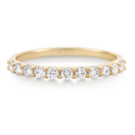 Sofisticação do Meia Aliança Classic ouro 18k e Diamantes 33 pts com toque elegante e acabamento diferenciado