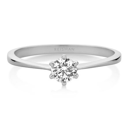 Anel de Noivado Bali ouro branco 18k