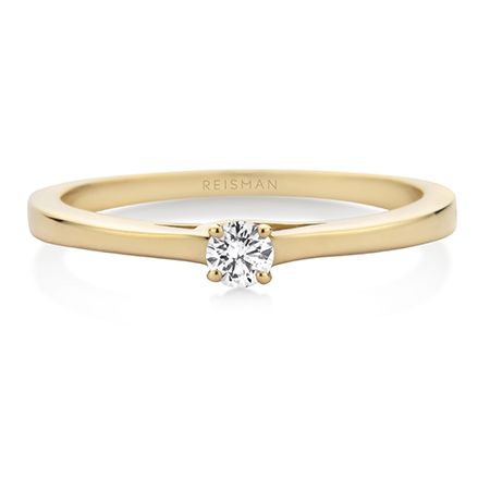 Destaque para Anel de Noivado Love ouro 18k com design sofisticado e acabamento elegante
