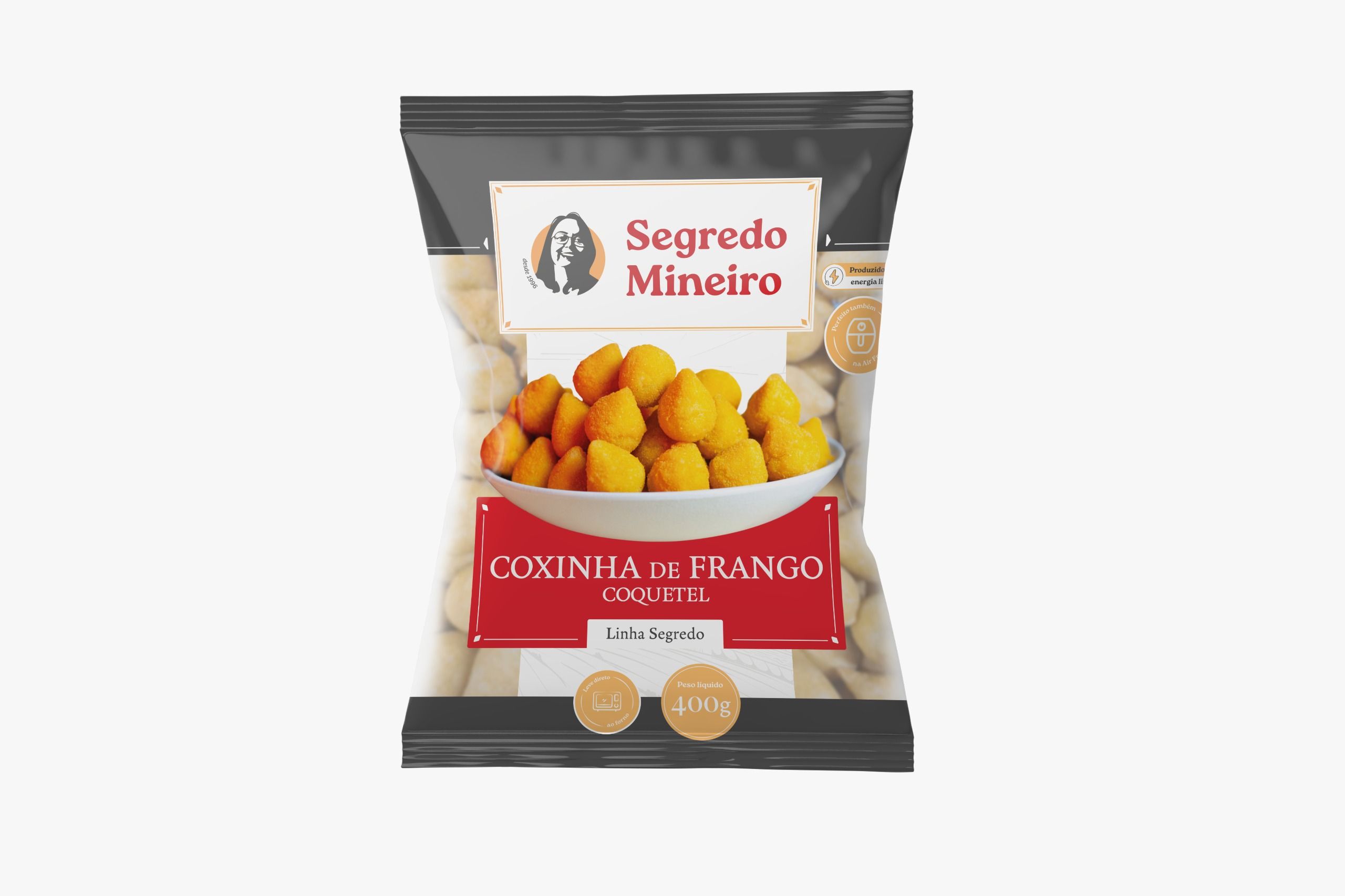 MINI COXINHA DE FRANGO 400GR FRITO