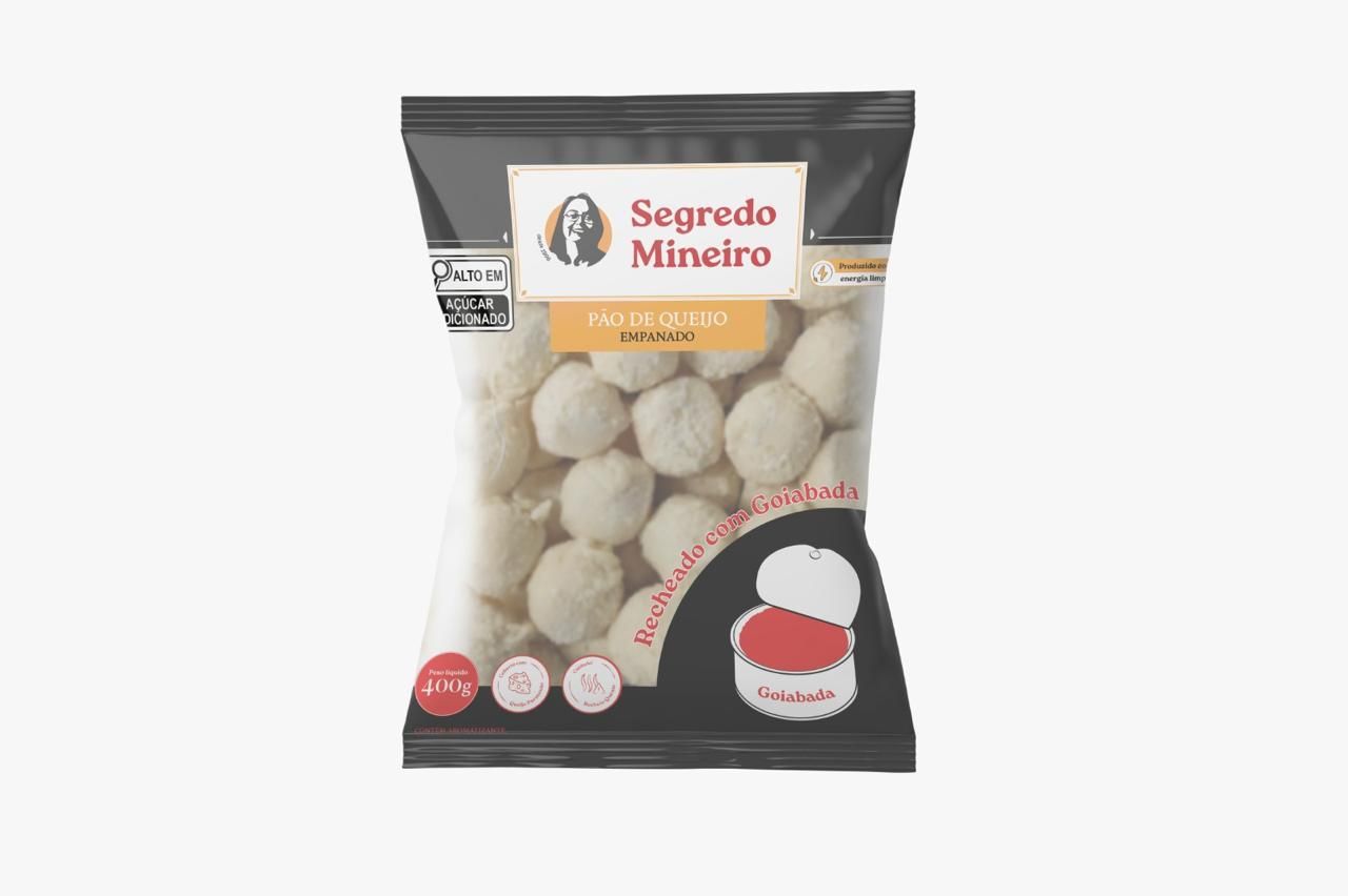 PAO DE QUEIJO EMPANADO RECHEADO DE GOIABADA 400g