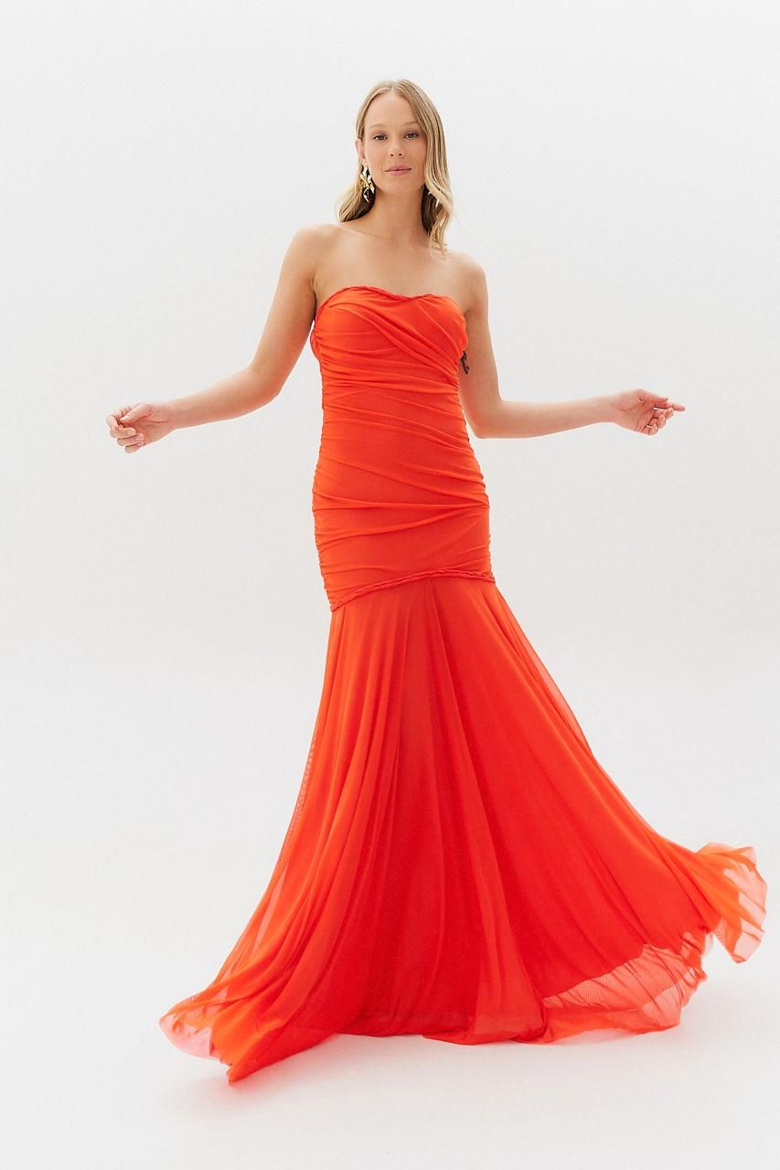 Vestido Veneto Coral