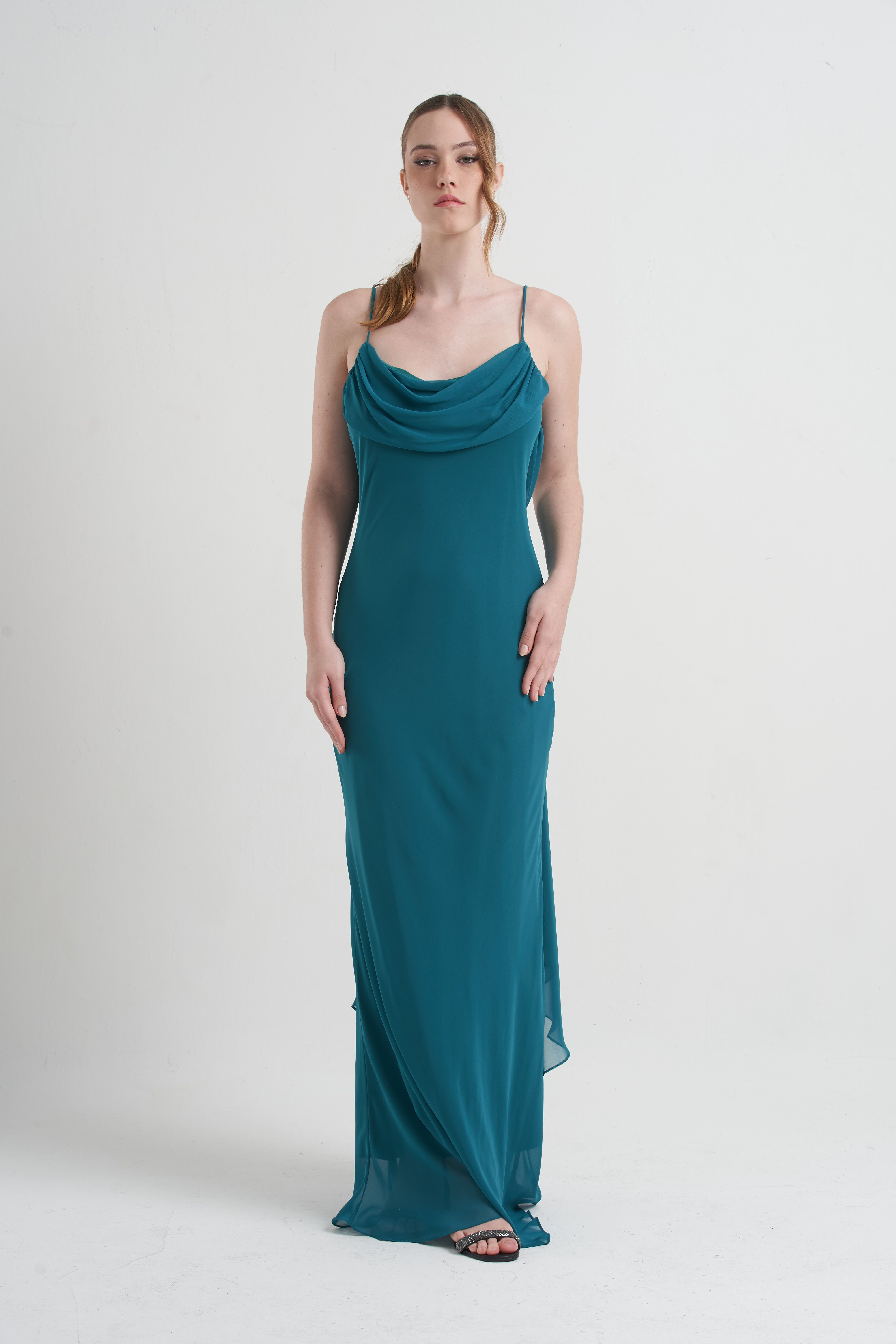 Vestido Bobo Azul Petróleo 