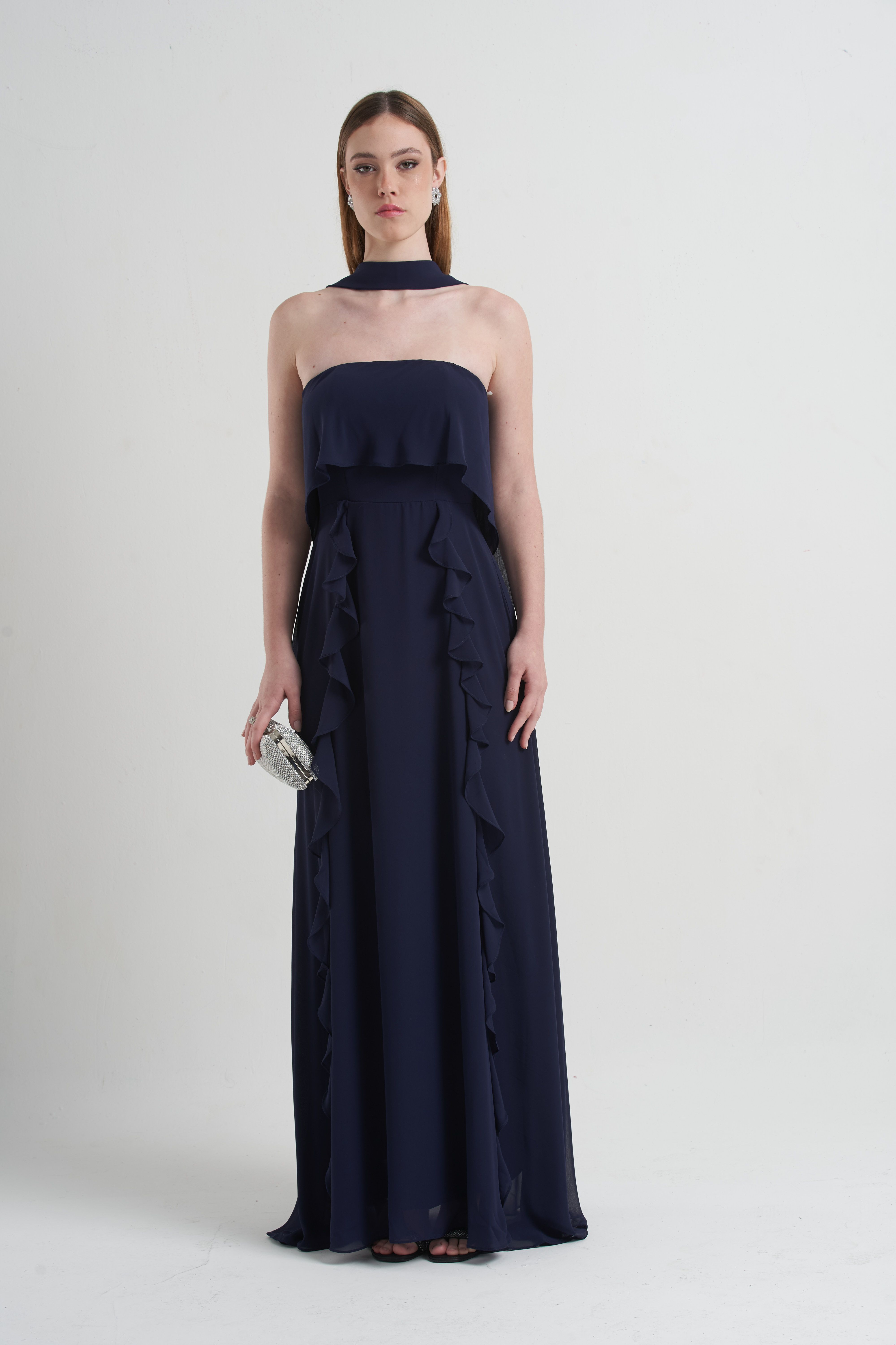 Vestido Ravena Azul Marinho