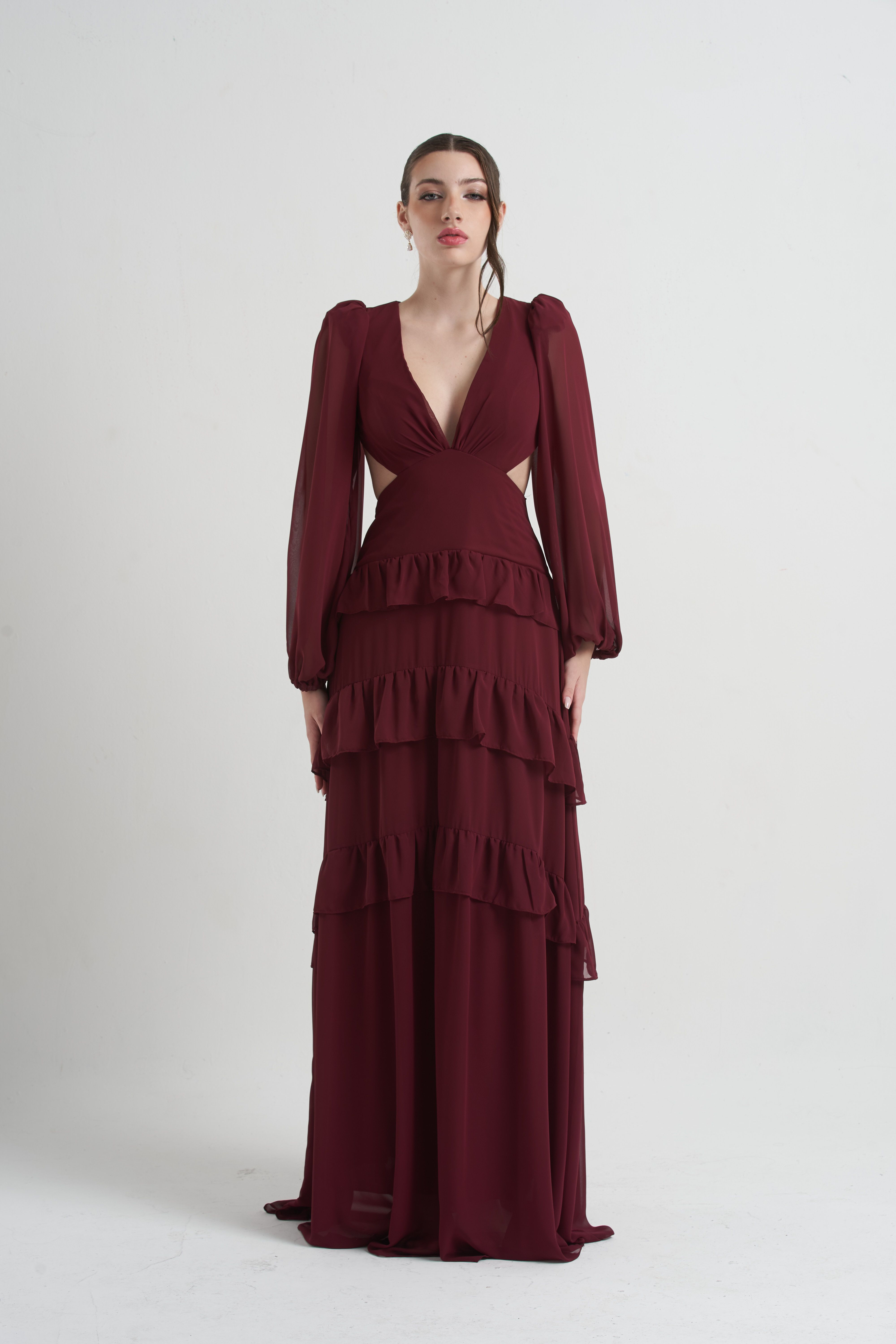 Vestido Marcelle Marsala
