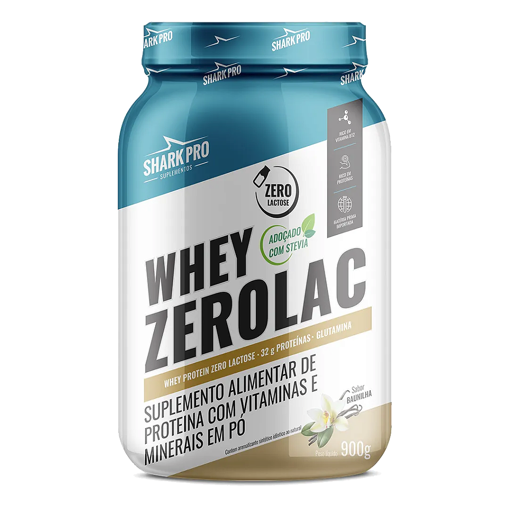 WHEY ZEROLAC POTE 900G BAUNILHA