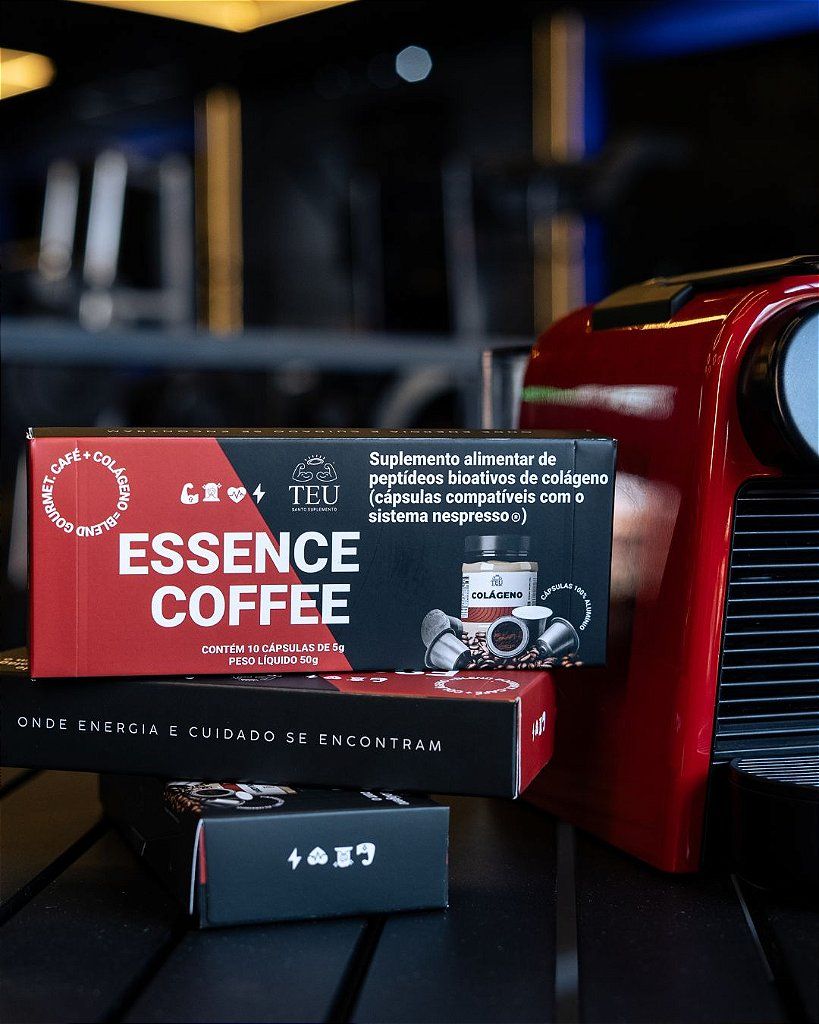 COMBO ESSENCE COFFEE - 30 Cápsulas Premium de Café 100% Arábica com Colágeno para Energia + Cuidado - compatível com Nespresso