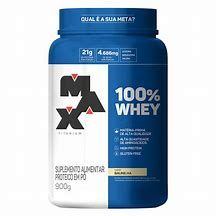 100% Whey Pote 900G - Max Titanium Baunilha