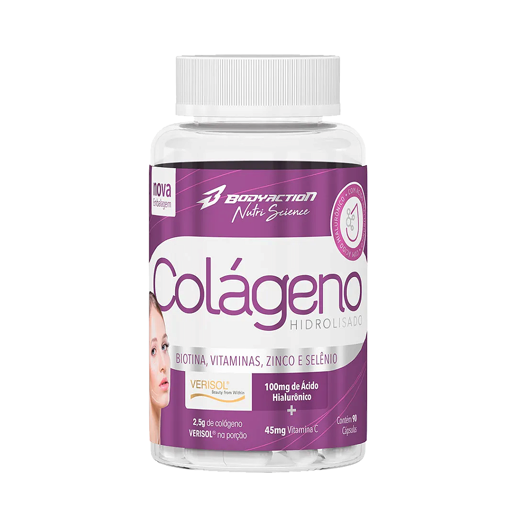 Colágeno Hidrolisado Bodyaction 90 Cáps