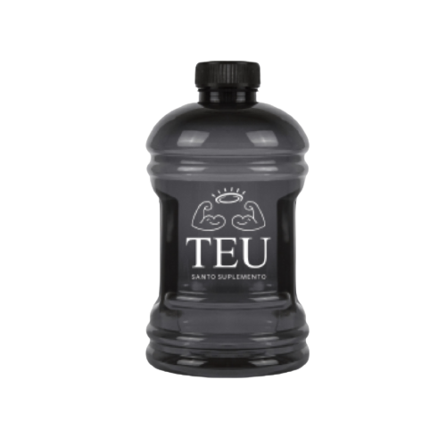 Galão Personalizado 950ml Preto Teu Santo Suplemento