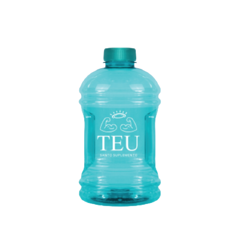 Galão Personalizado 950ml Turquesa Teu Santo Suplemento